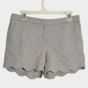 Cynthia Rowley Patterned, Scalloped Shorts